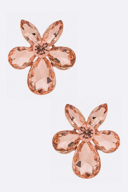 Crystal Flower Iconic Earrings - Loving It Shop