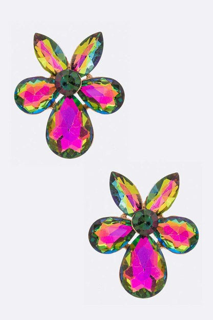 Crystal Flower Iconic Earrings - Loving It Shop