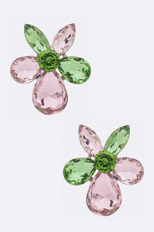 Crystal Flower Iconic Earrings - Loving It Shop