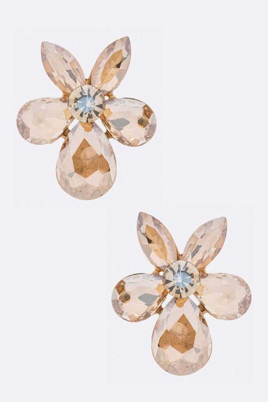 Crystal Flower Iconic Earrings - Loving It Shop