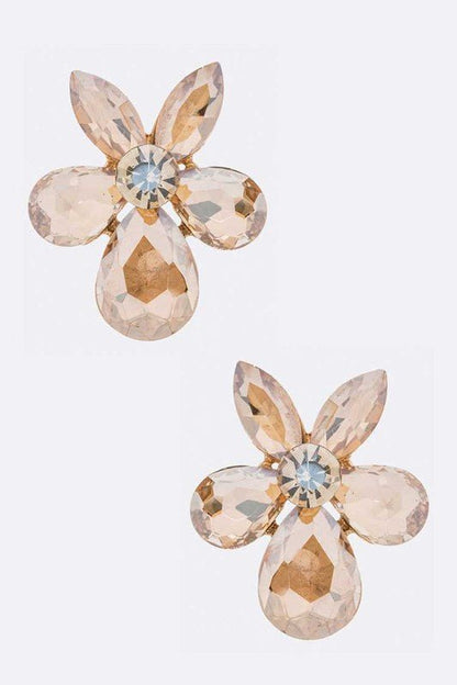 Crystal Flower Iconic Earrings - Loving It Shop