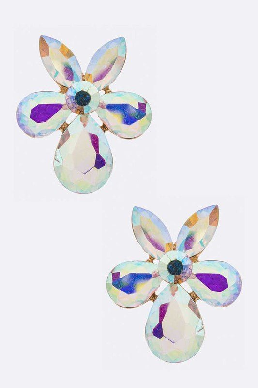 Crystal Flower Iconic Earrings - Loving It Shop