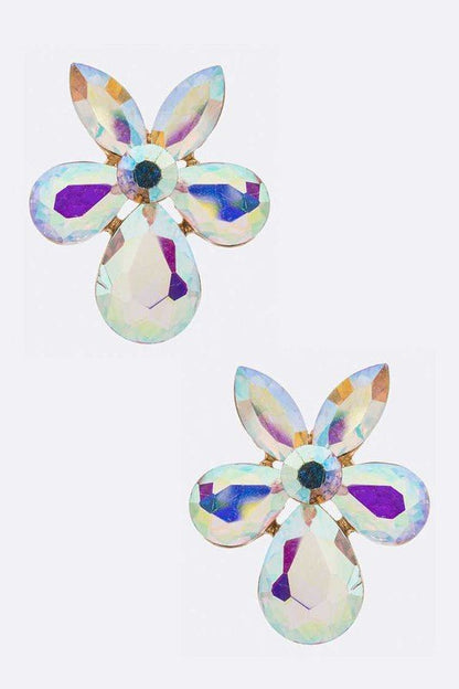 Crystal Flower Iconic Earrings - Loving It Shop