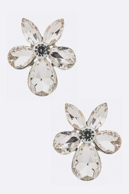 Crystal Flower Iconic Earrings - Loving It Shop