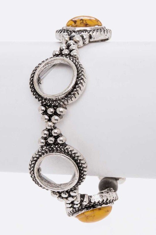 Stone Station Western Stretch Bracelet - Loving It Shop
