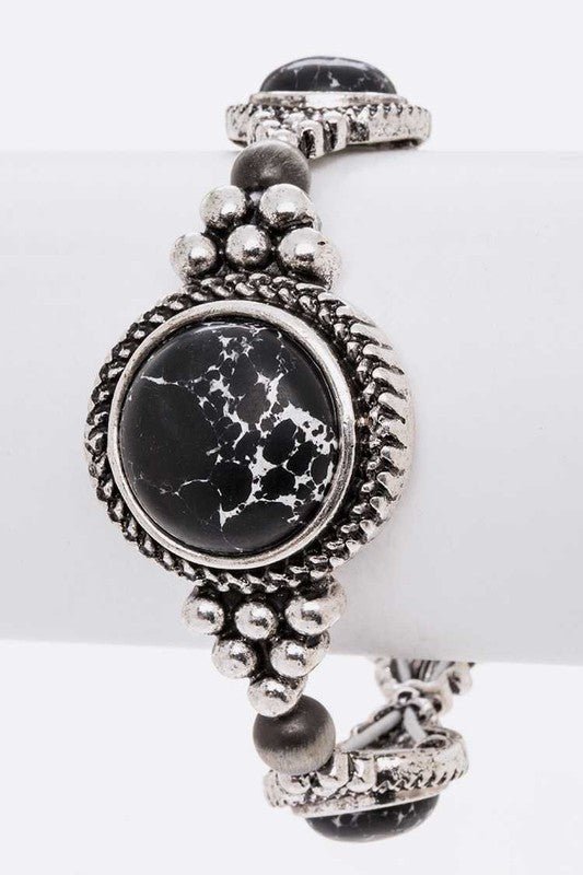Stone Station Western Stretch Bracelet - Loving It Shop