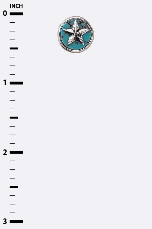 Lone Star Turquoise Stud Earrings - Loving It Shop