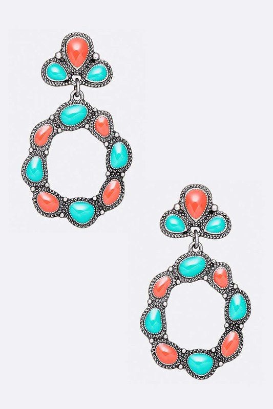 Enamel Color Fashion Drop Earrings - Loving It Shop