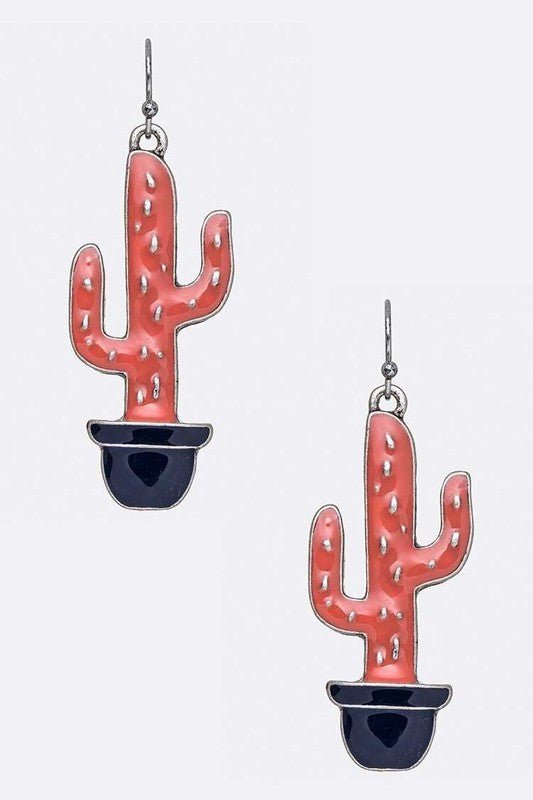 Enamel Catus Iconic Earrings - Loving It Shop