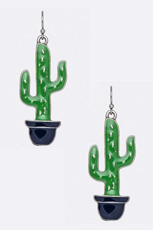 Enamel Catus Iconic Earrings - Loving It Shop