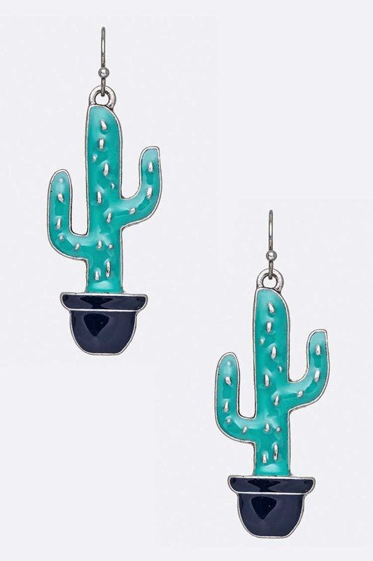 Enamel Catus Iconic Earrings - Loving It Shop