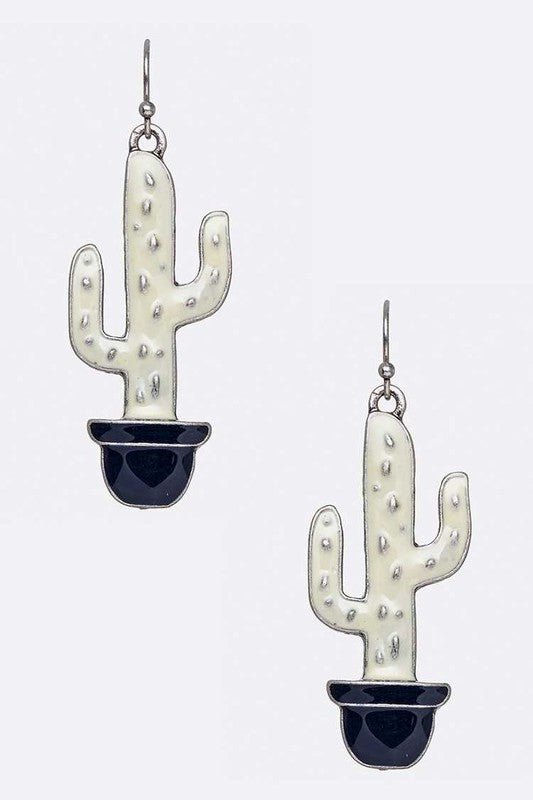 Enamel Catus Iconic Earrings - Loving It Shop