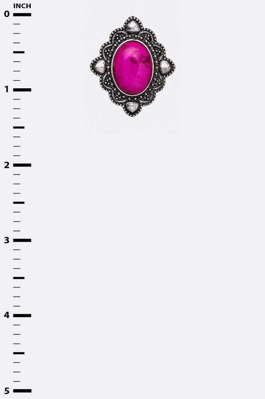Oval Stone Stud Earrings - Loving It Shop