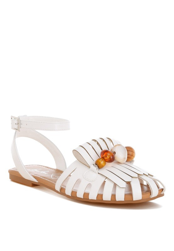 Saguara Cut Work Bead Embellished Flats