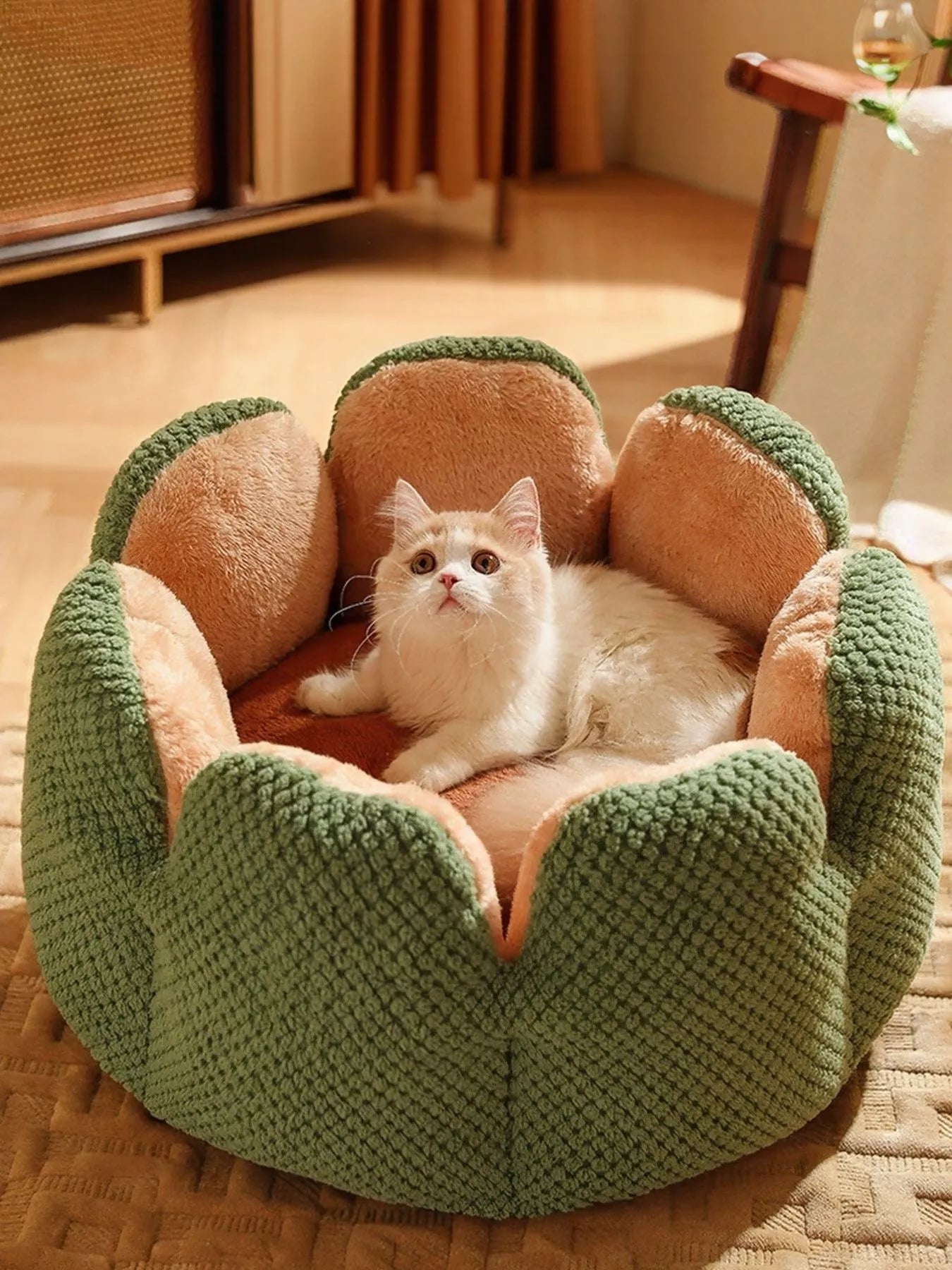 Flower Petal Plush Cozy Pet Nests - Loving It Shop