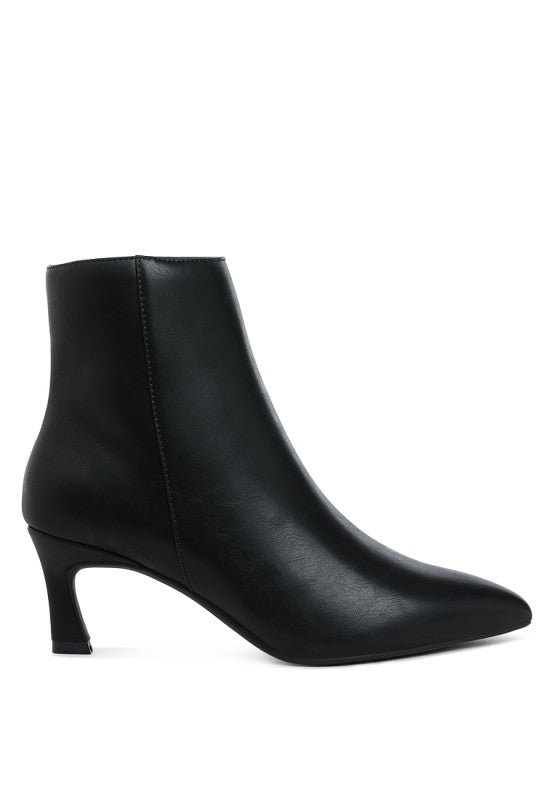 Migelo Faux Leather Ankle Boots