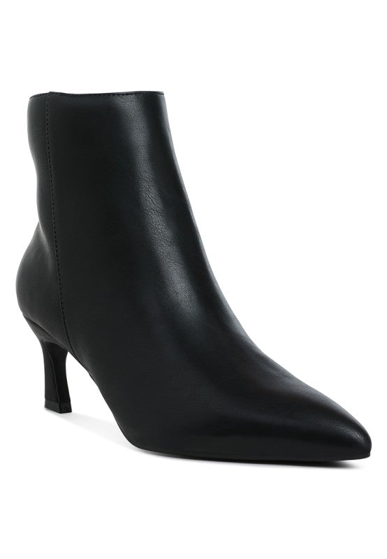 Migelo Faux Leather Ankle Boots