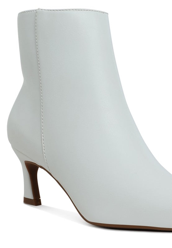 Migelo Faux Leather Ankle Boots