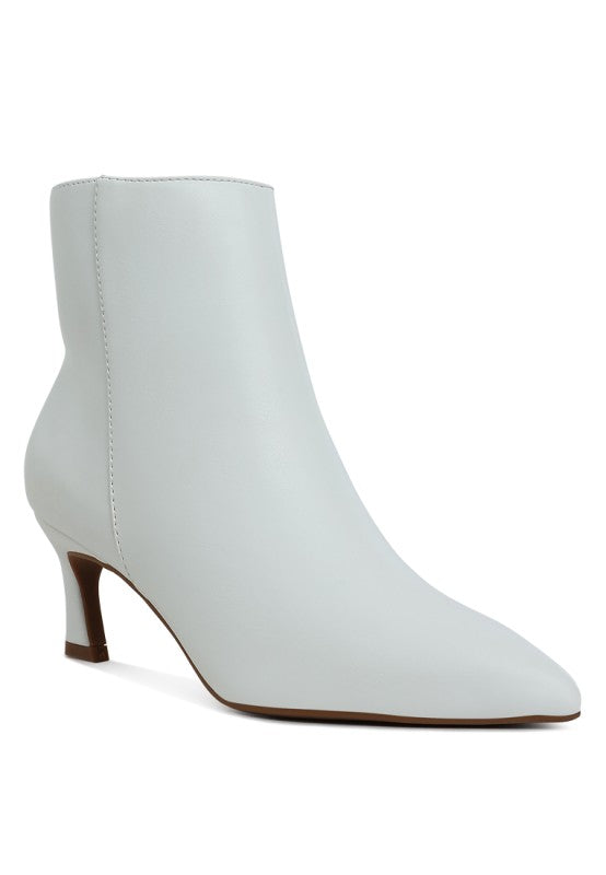 Migelo Faux Leather Ankle Boots