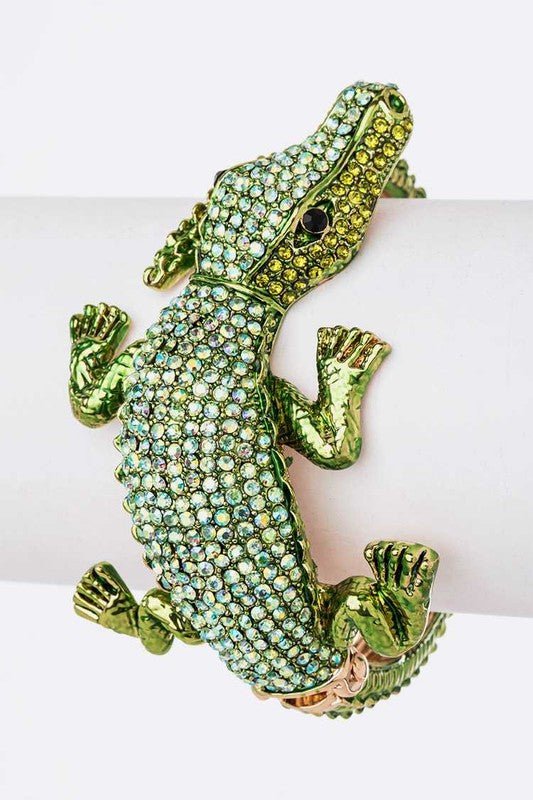 Crocodile Crystal Statment Bangle - Loving It Shop