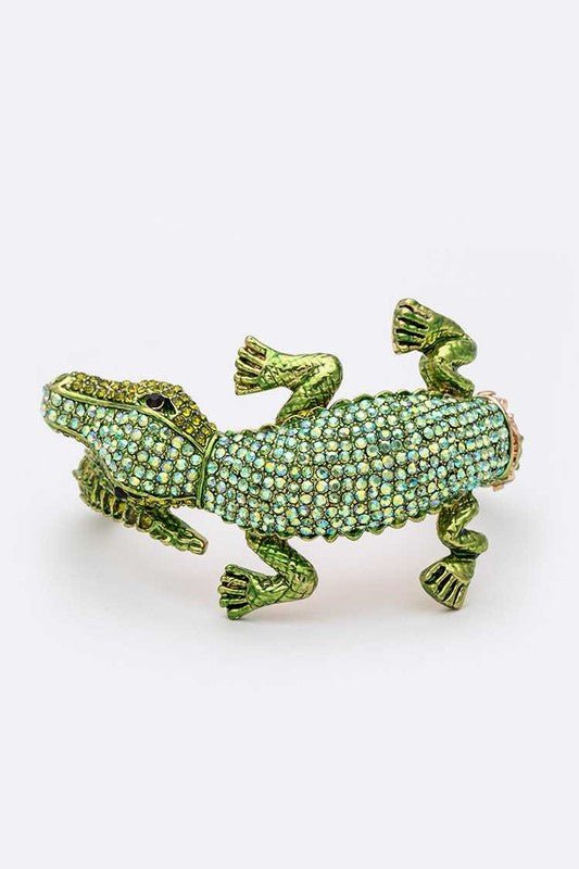 Crocodile Crystal Statment Bangle - Loving It Shop