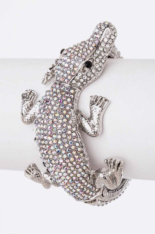 Crocodile Crystal Statment Bangle - Loving It Shop