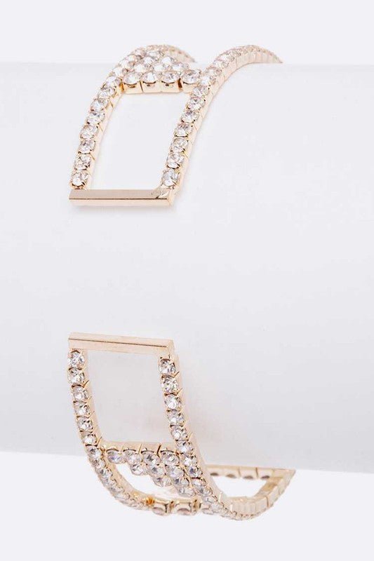 Rhinestone Cuff Bridal Bracelet - Loving It Shop