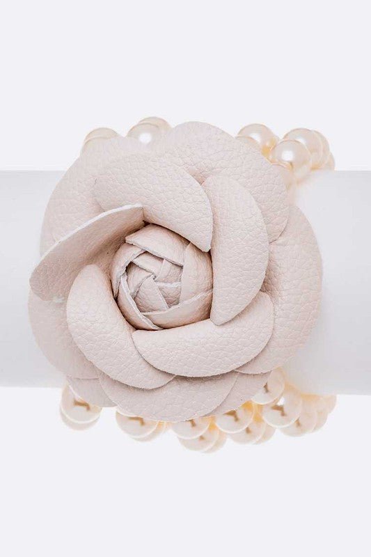 Camelia Rose Pearl Layer Stretch Bracelet - Loving It Shop