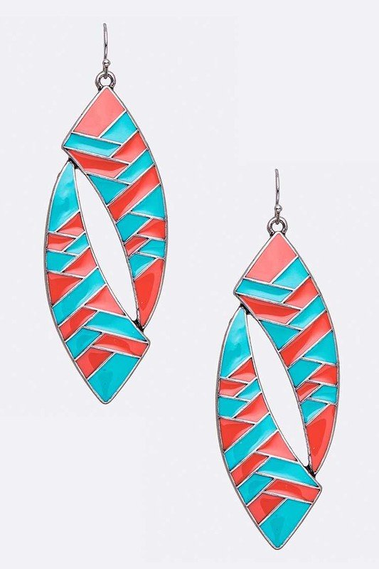 Enamel Iconic Earrings - Loving It Shop