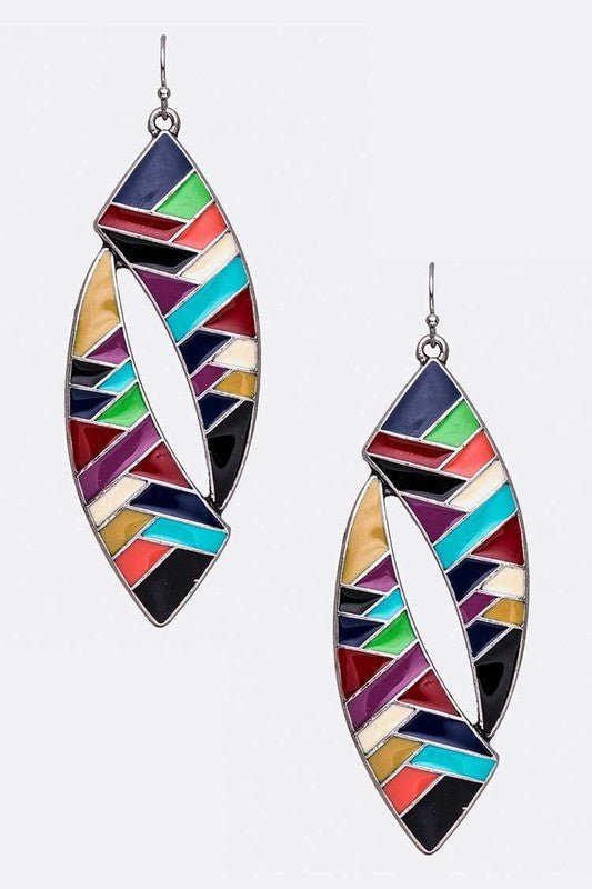Enamel Iconic Earrings - Loving It Shop