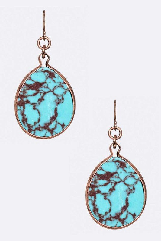 Stone Drop Earrings - Loving It Shop
