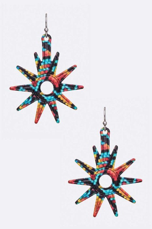 Enamel Sun Burst Iconic Earrings - Loving It Shop