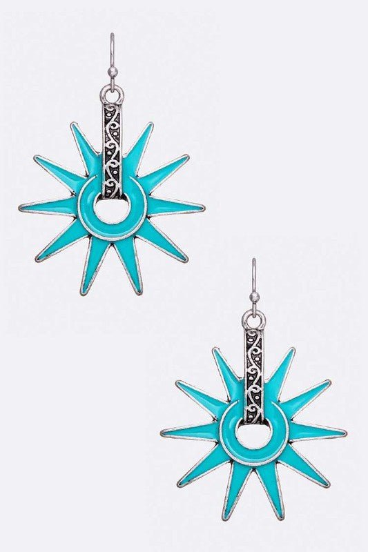 Enamel Sun Burst Iconic Earrings - Loving It Shop