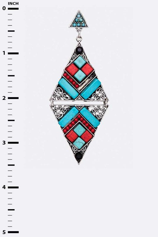 Iconic Stone Pave Western Earrings - Loving It Shop