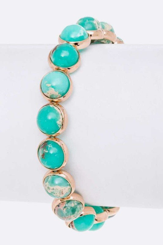 Genuine Stone Beads Stretch Bracelet - Loving It Shop