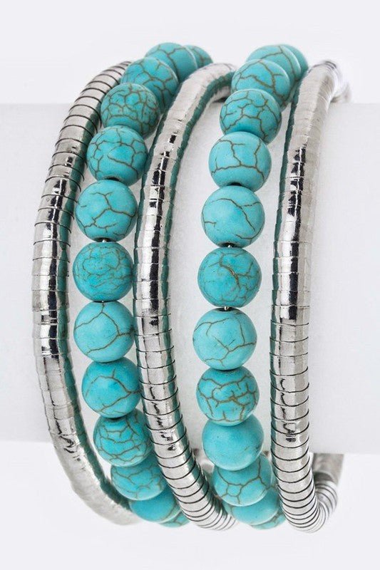 Layer Beads Wired Cuff - Loving It Shop