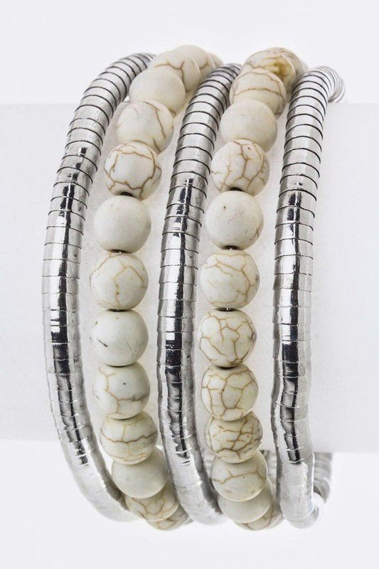 Layer Beads Wired Cuff - Loving It Shop