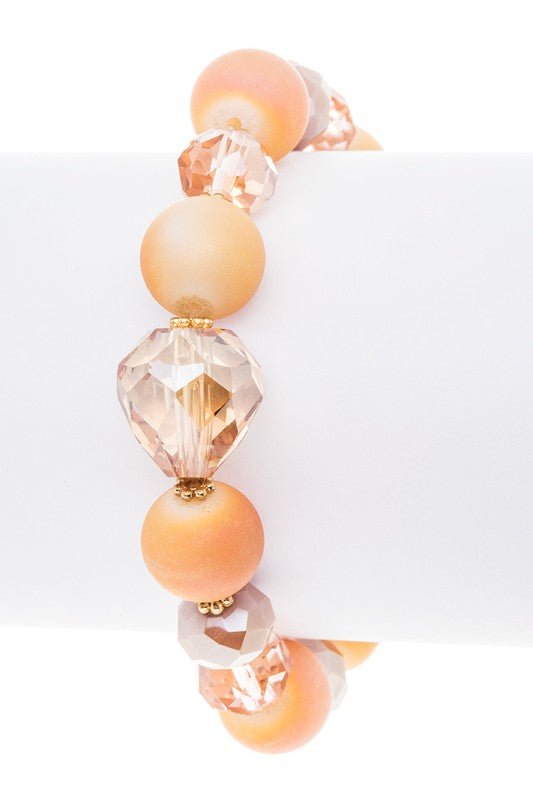 MIX BEADS STRETCH BRACELET - Loving It Shop