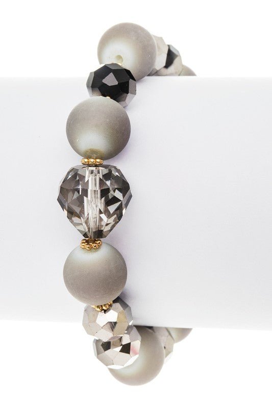MIX BEADS STRETCH BRACELET - Loving It Shop