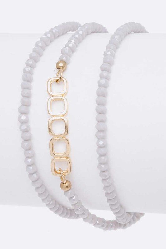 BEADED STRETCH BRACELET - Loving It Shop