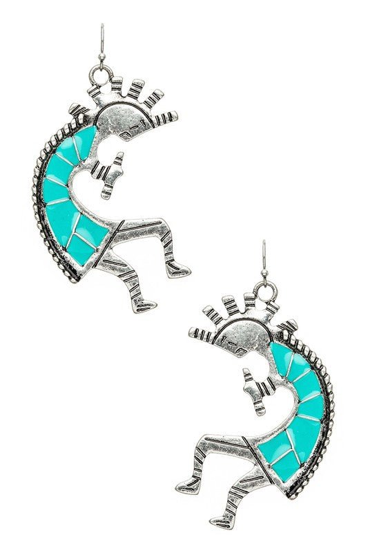Native Folk Dancer Drop Iconic Earrings - Loving It Shop
