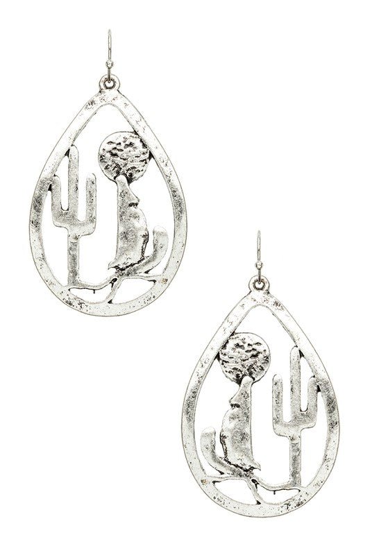 Dessert Theme Cactus Cutout Iconic Earrings - Loving It Shop