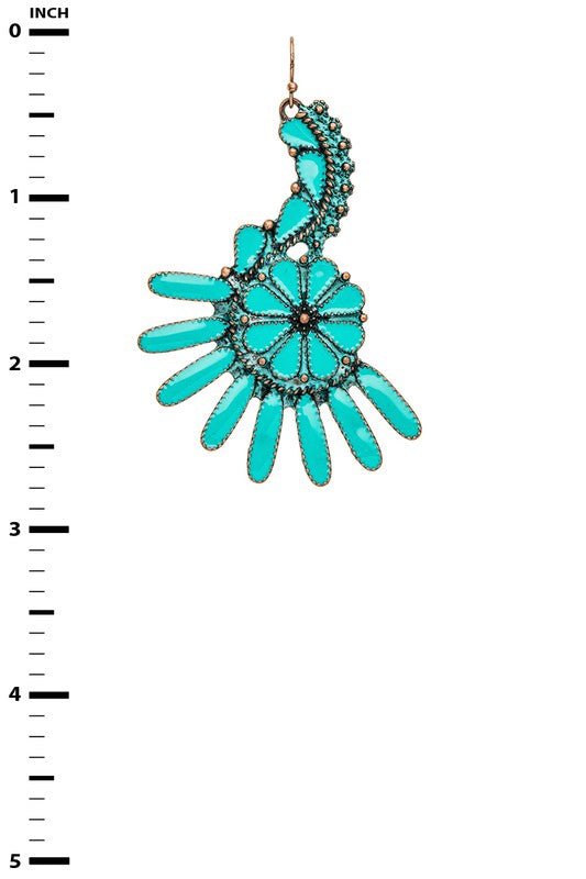 Iconic Turquoise Western Style Earrings - Loving It Shop