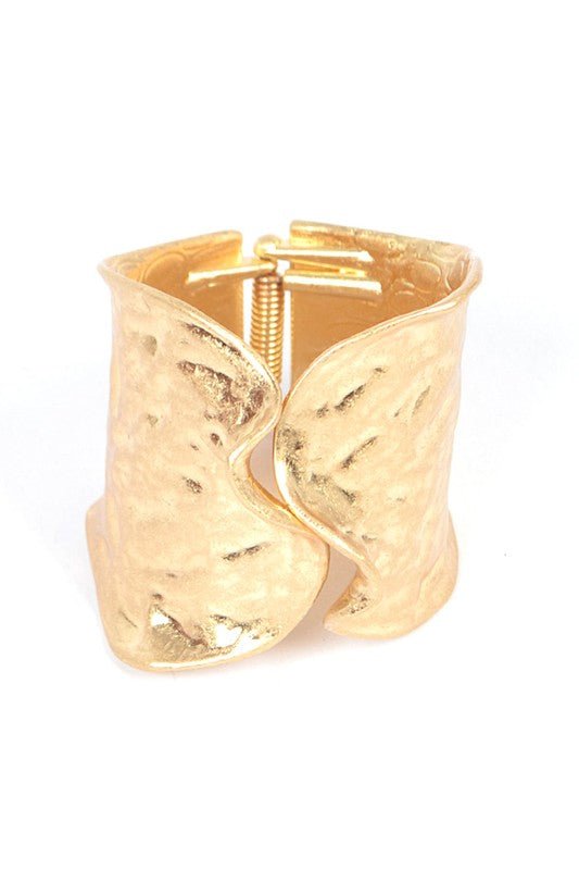 Textured Iconic Statement Hinge Bangle - Loving It Shop