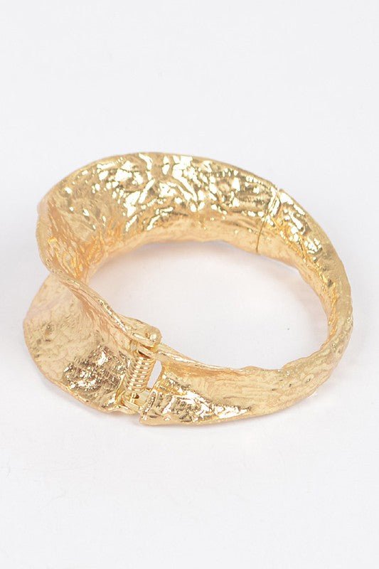 Texture Designed Statement Bangle - Loving It Shop