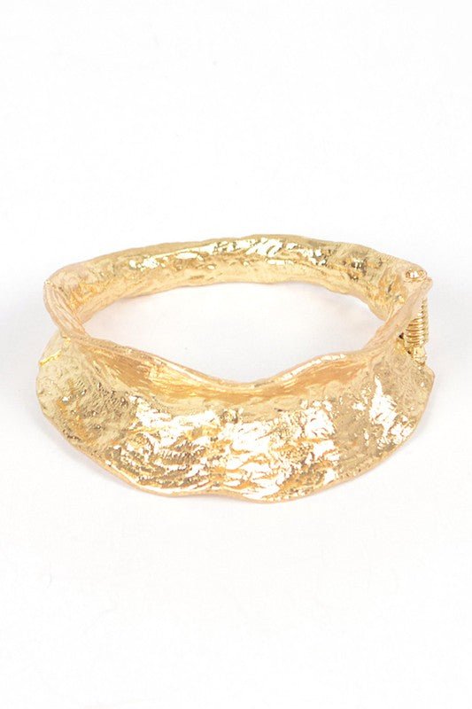 Texture Designed Statement Bangle - Loving It Shop