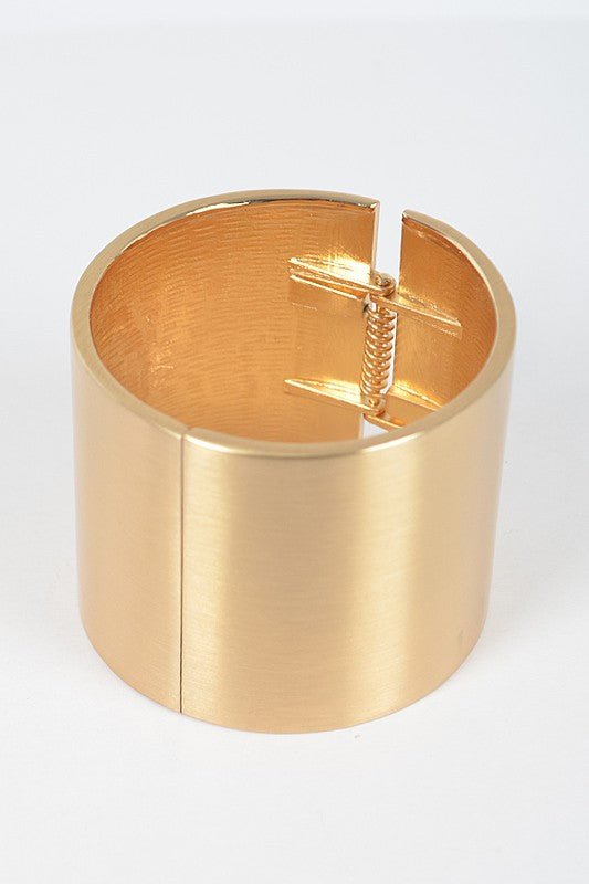 Satin Finished Iconic Statement Hinge Bangle - Loving It Shop