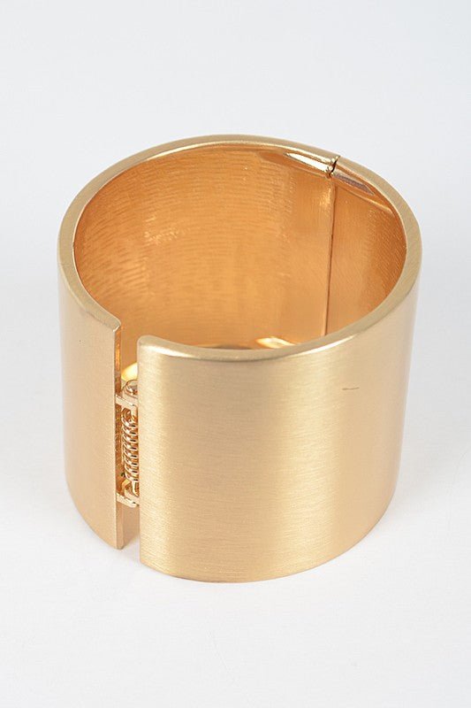 Satin Finished Iconic Statement Hinge Bangle - Loving It Shop