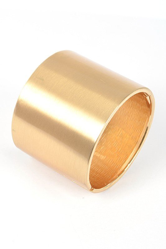 Satin Finished Iconic Statement Hinge Bangle - Loving It Shop