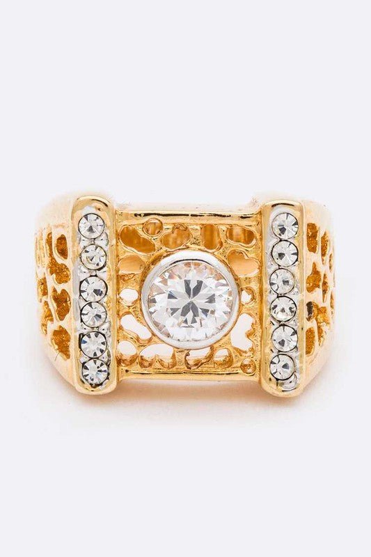 Crystal Hallow Designed Ring - Loving It Shop